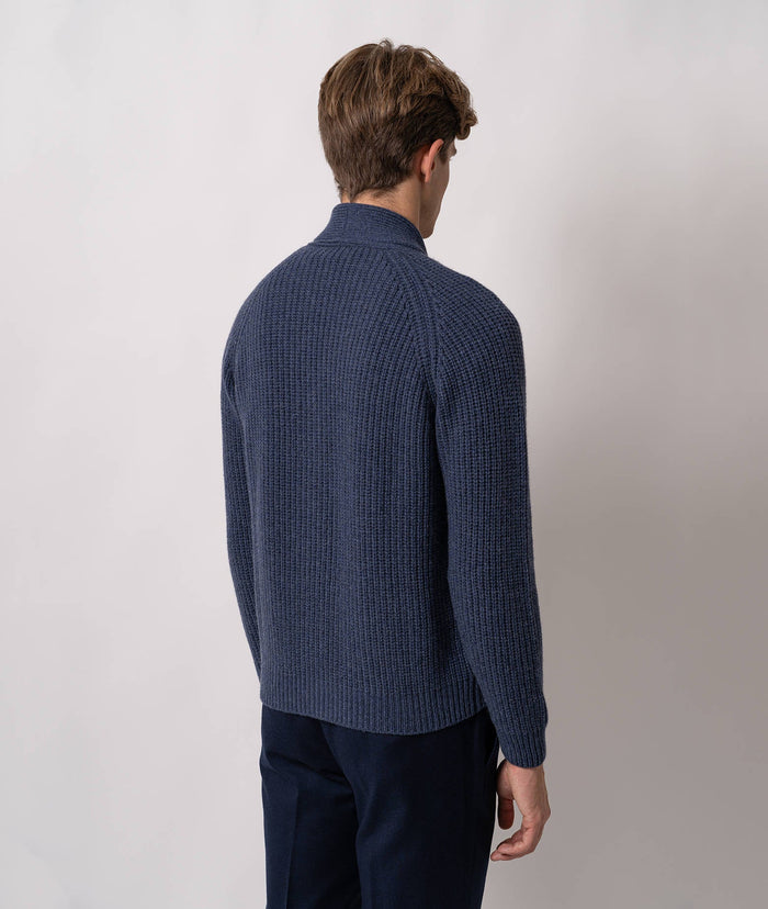 Cashmere Cardigan Innsbruck Blue Knitwear
