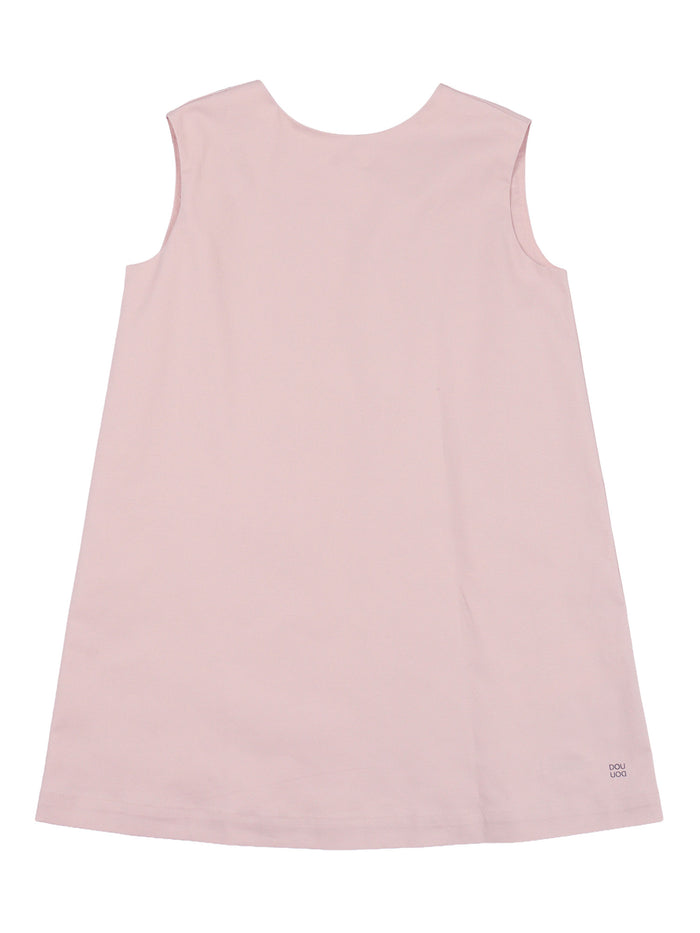 Woven Dress Pink Cotton Elastane Lining