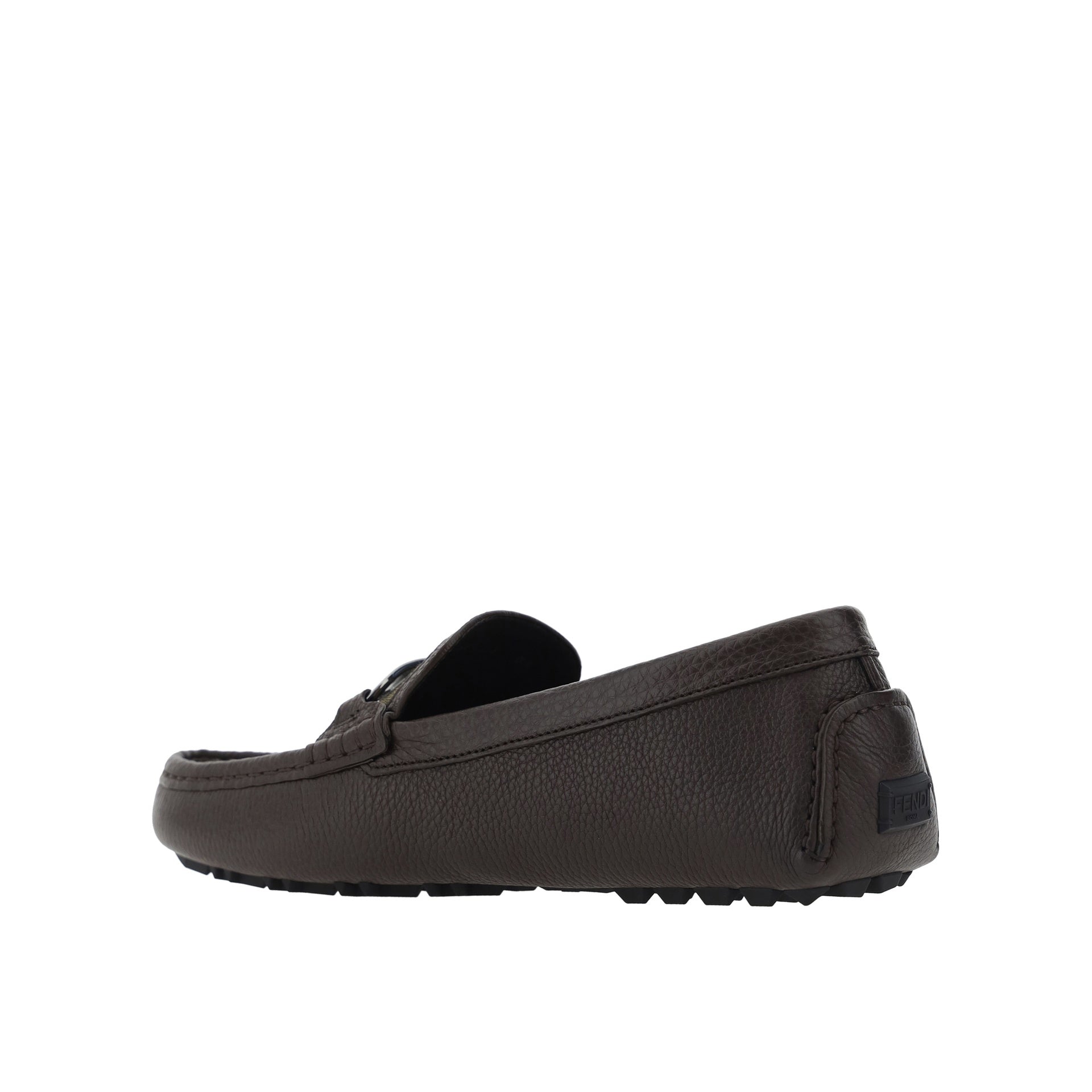 Leather Monogram Loafers Brown Calf