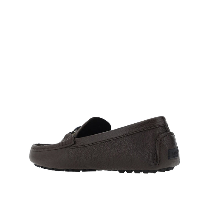 Leather Monogram Loafers Brown Calf