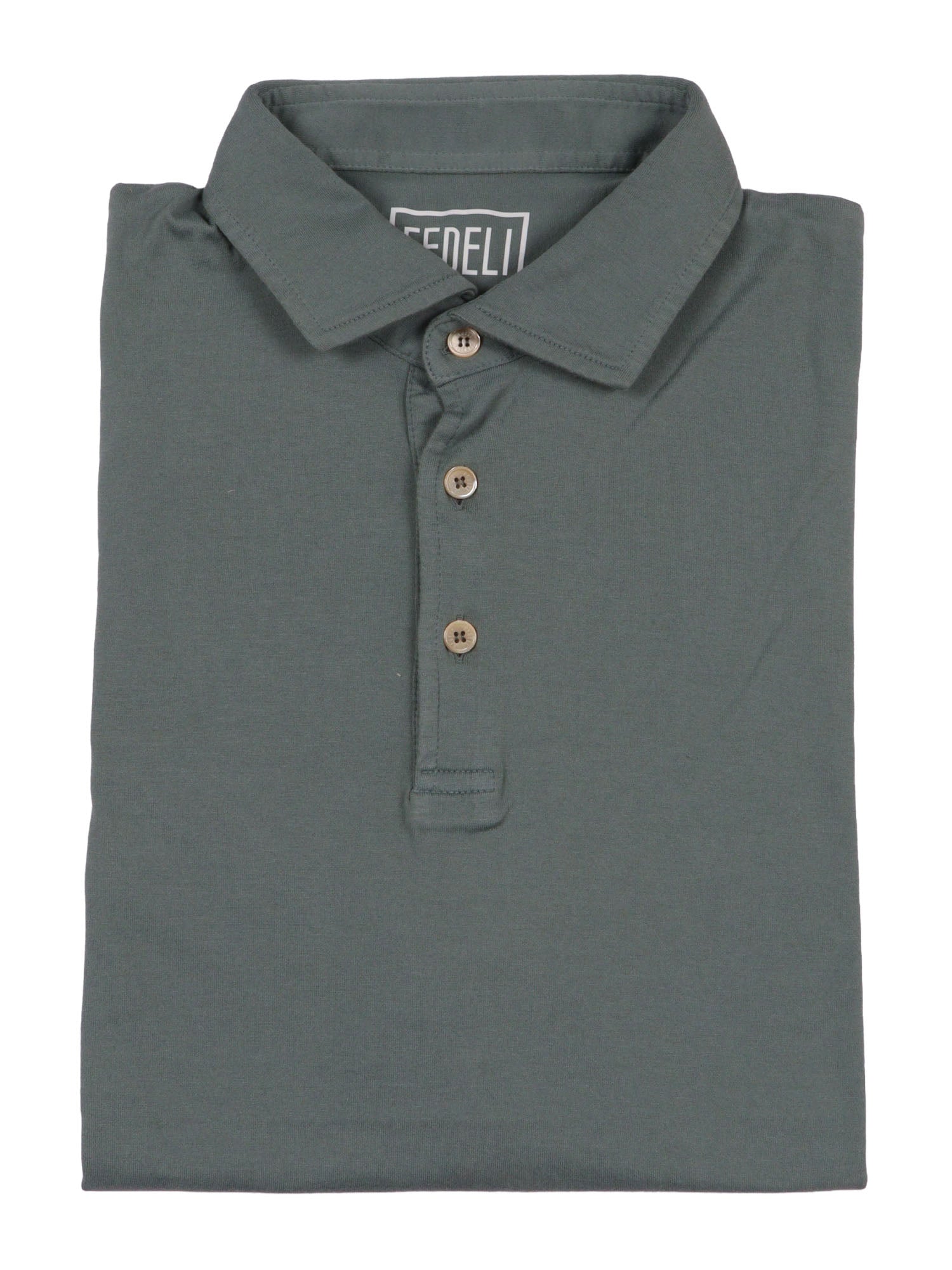 POLO-SHIRT S-S KNITTED MAN Grey Cotton Polo Shirt