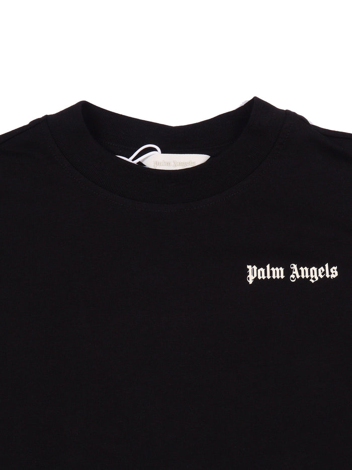 LOGO REG. T-SHIRT BOY Black Cotton Short Sleeves