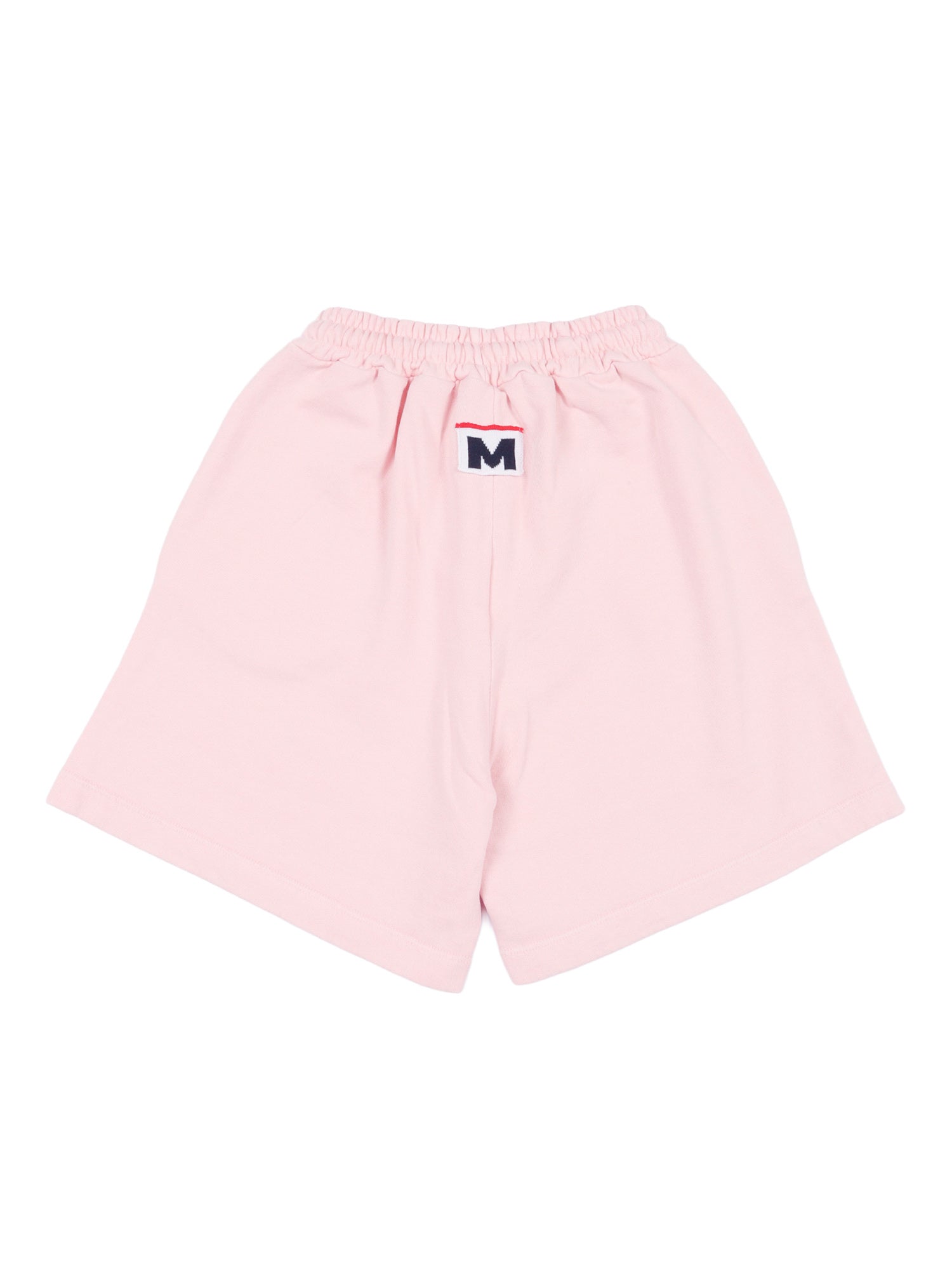 WASHED FLEECE BERMUDA UNISEX Pink Cotton Short