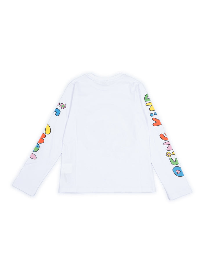 T-Shirt-Top White Cotton Short Sleeves T-shirt