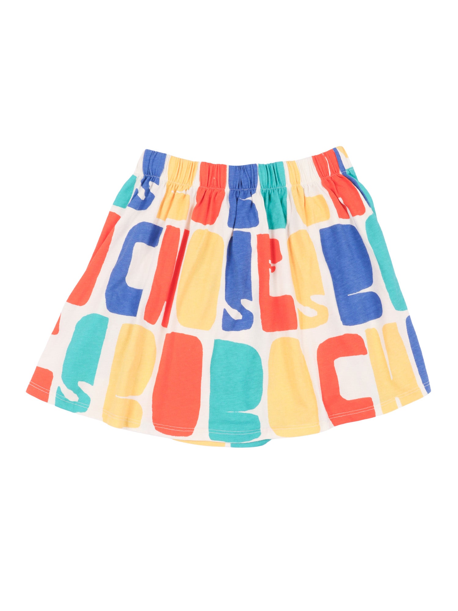 Bobo Choses Color all over skirt White Organic Cotton