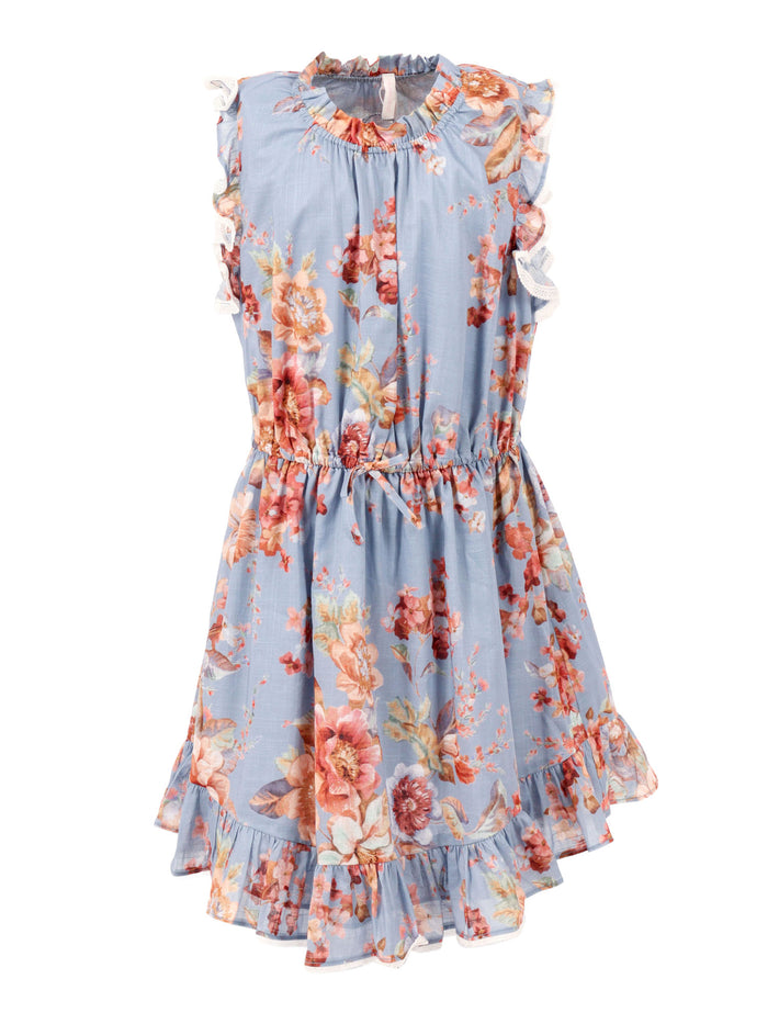 Awaken Kids Flip Dress Light Blue Cotton Lining