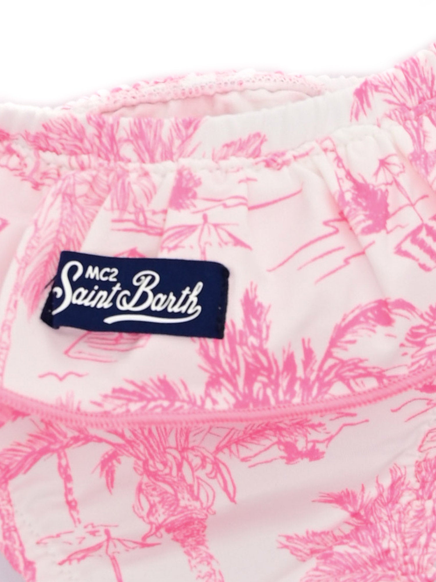 MELLY-SAINT BEACH 23 TAPE Pink Polyamide Elastane Costume
