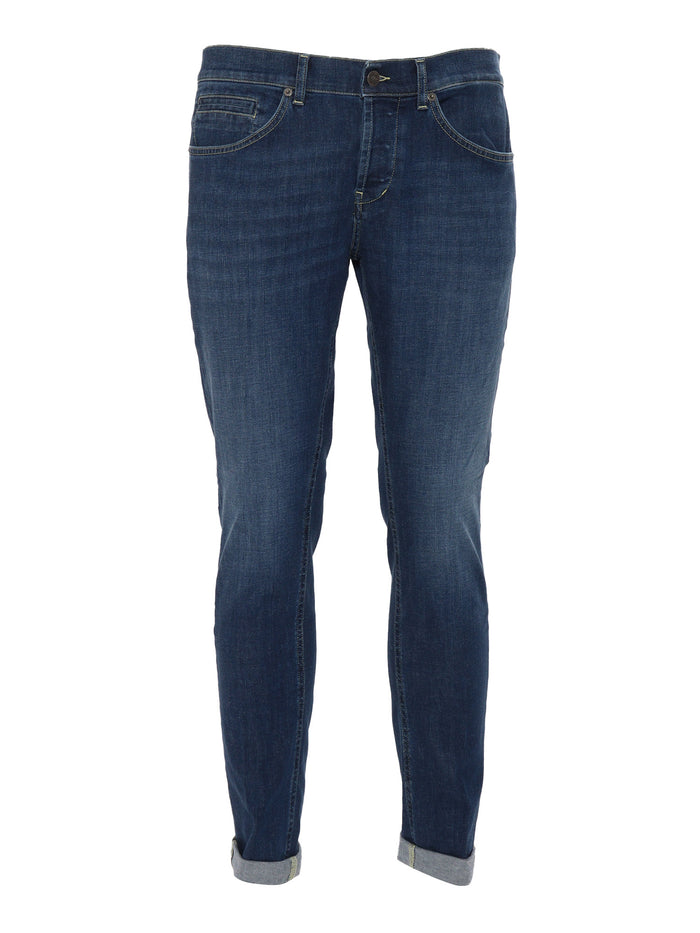 GEORGE PANTS Blue Cotton Elastan Jean