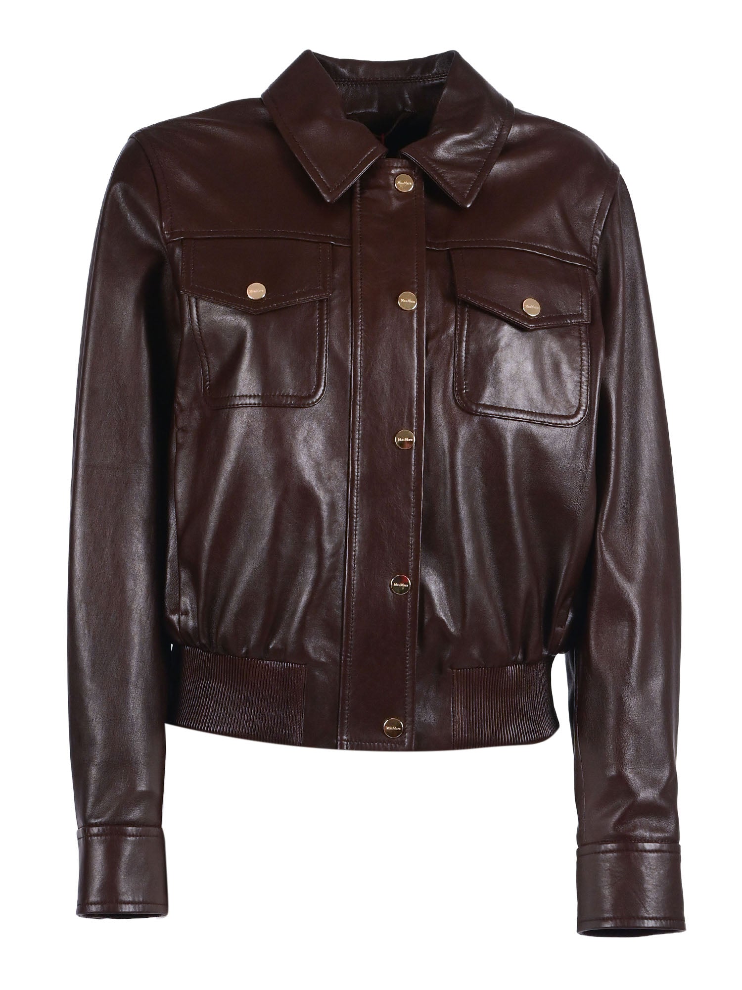 LEATHER JACKET Brown