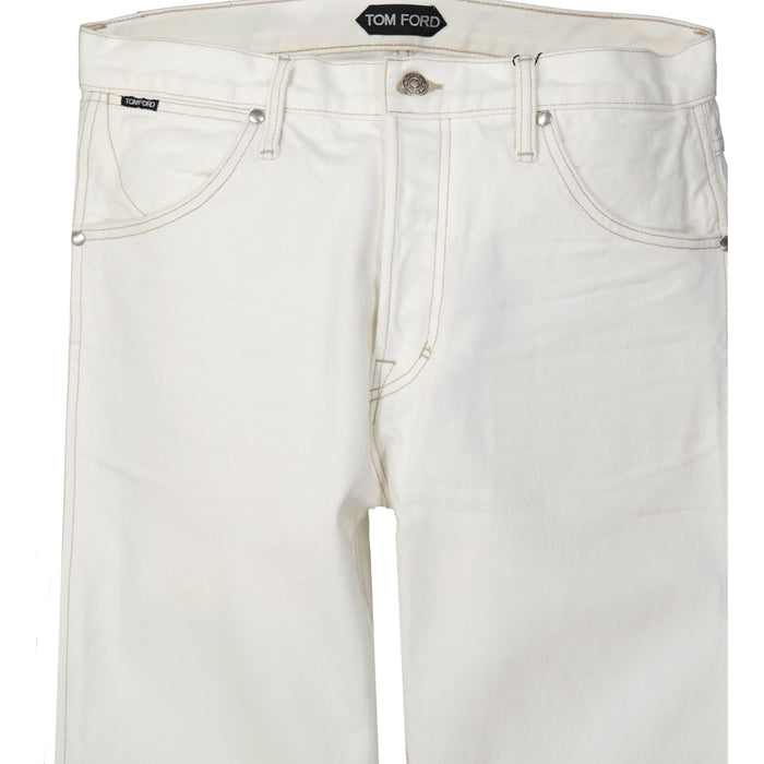 Tom Ford Denim Jeans White Cotton