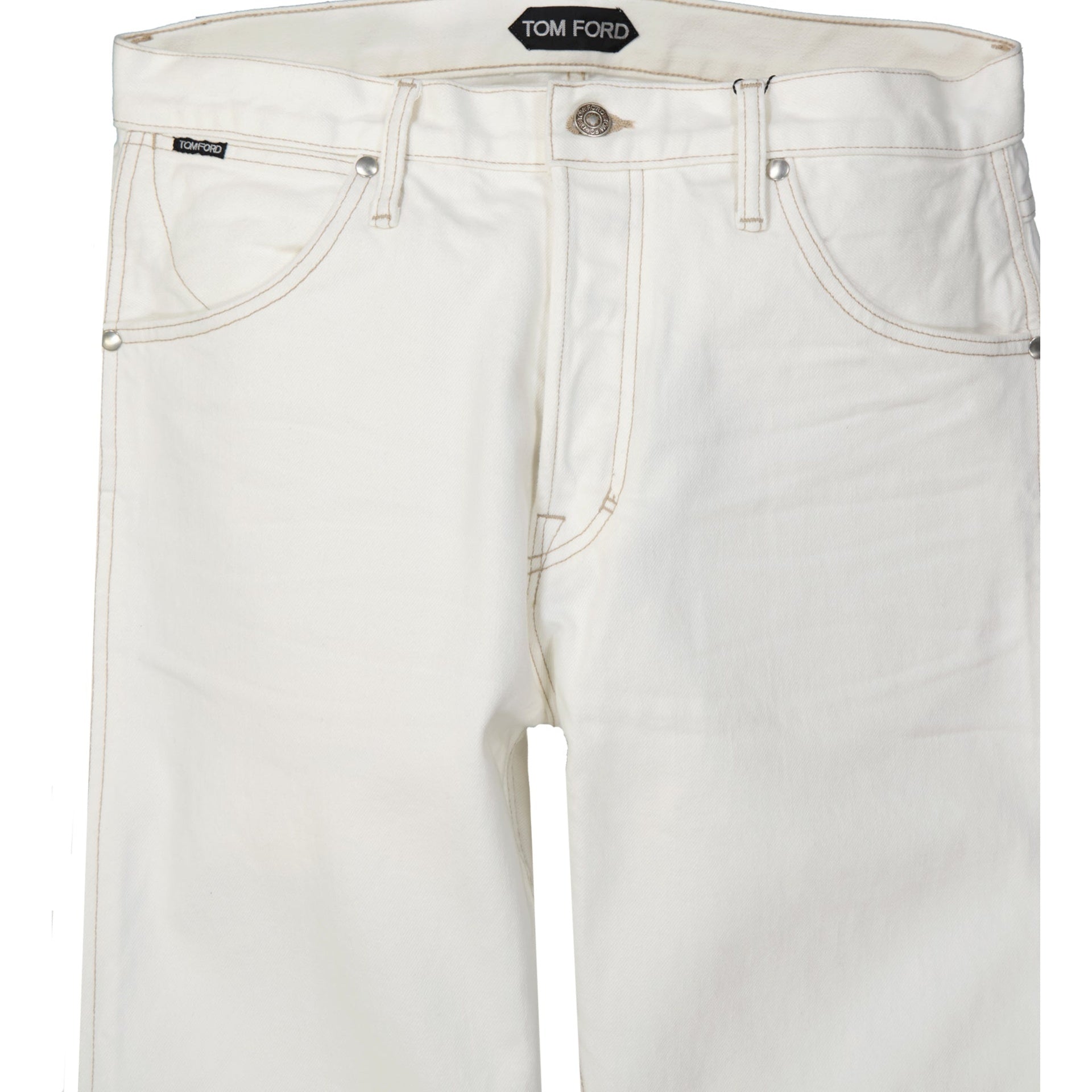Tom Ford Denim Jeans White Cotton