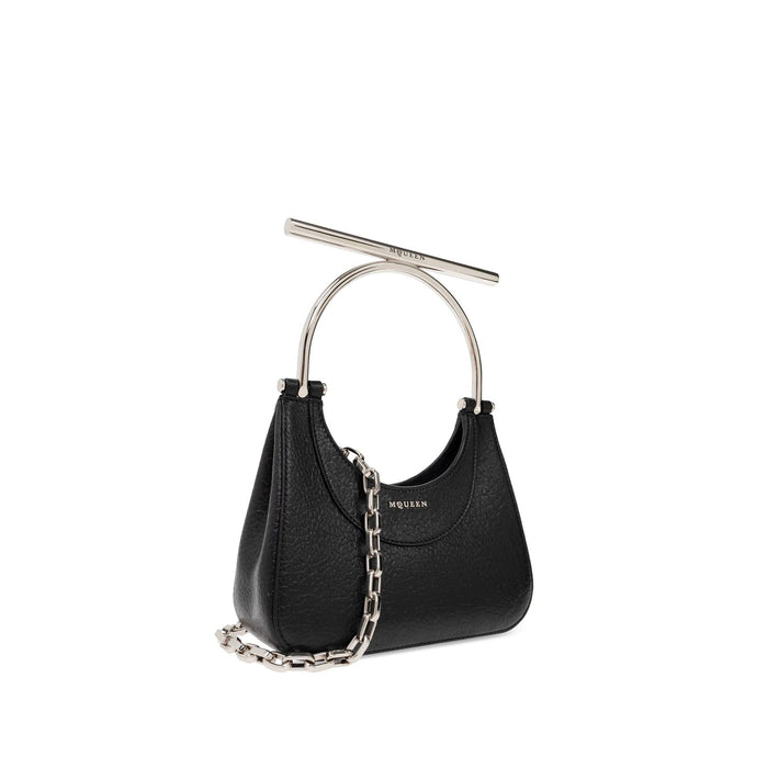 Mini T-Bar Bag Black Lamb Leather