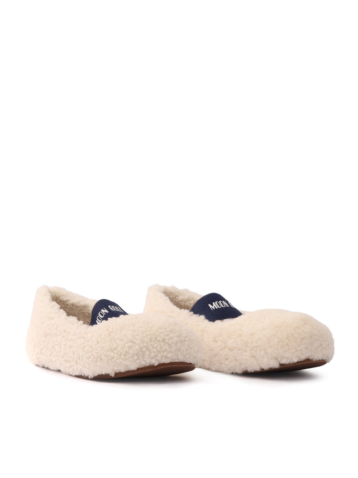 Mb Shearling Ballerina White
