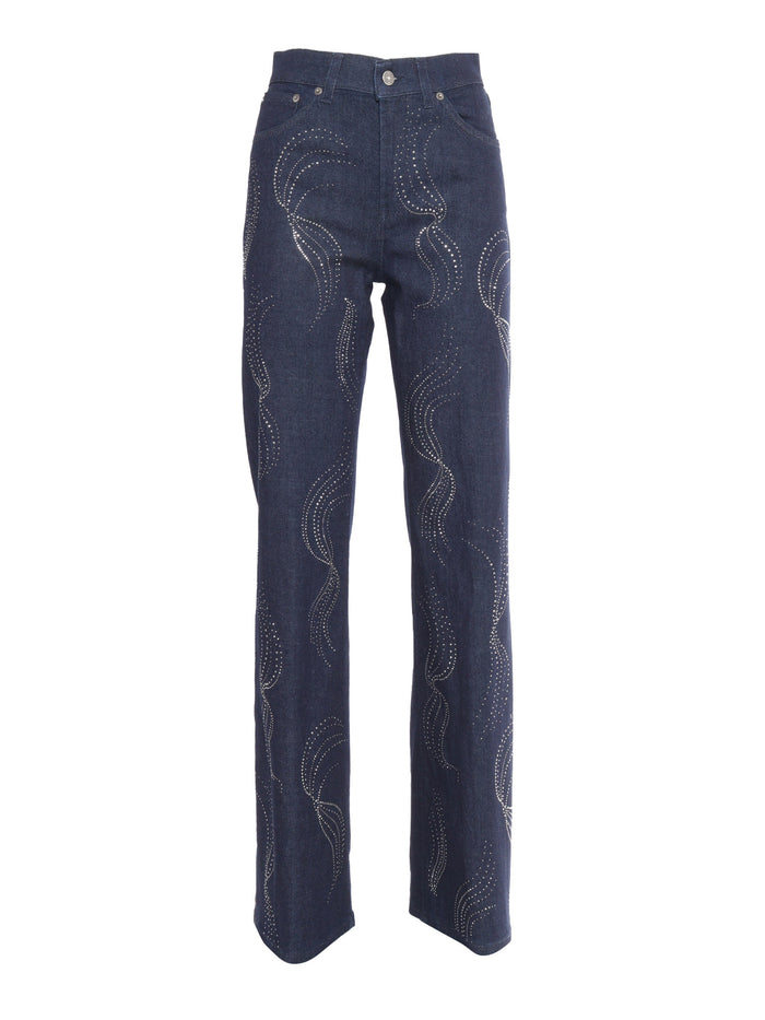 Amber Strass Pants Blue Jean