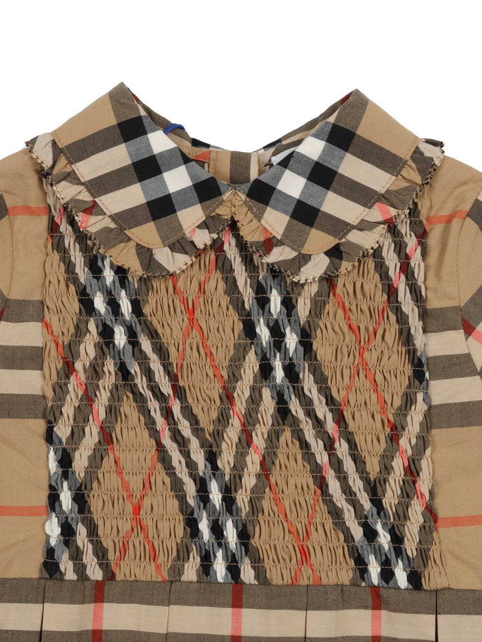 INF GIRL DRESSES Beige Cotton