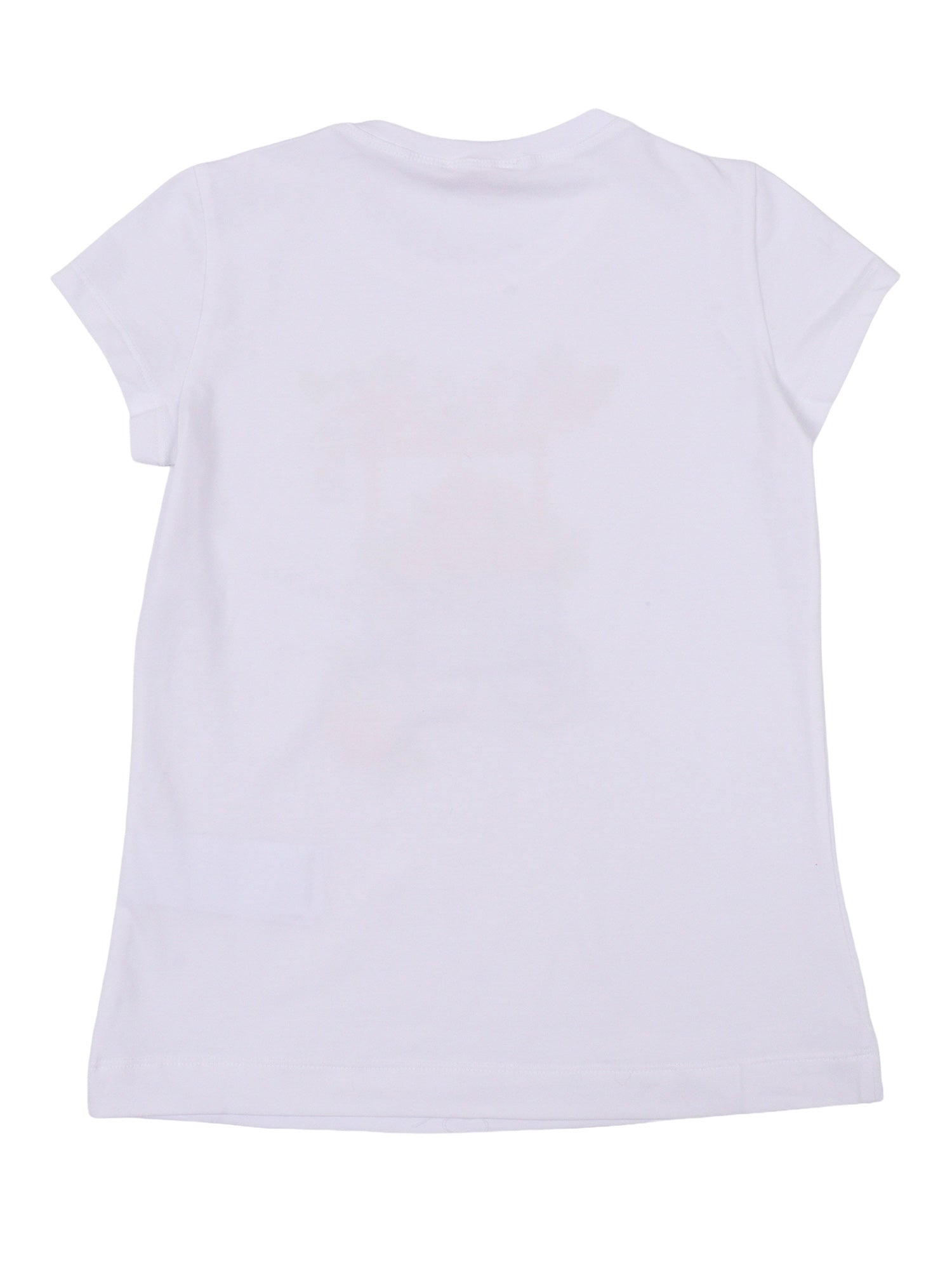 REGULAR T-SHIRT White Cotton Elastane Short Sleeves