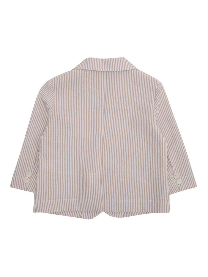 Rope colored blazer Beige Cotton Pockets Lining Jacket