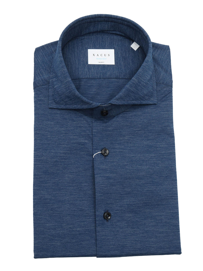 SHIRT Blue Polyamide Polyester Elastane