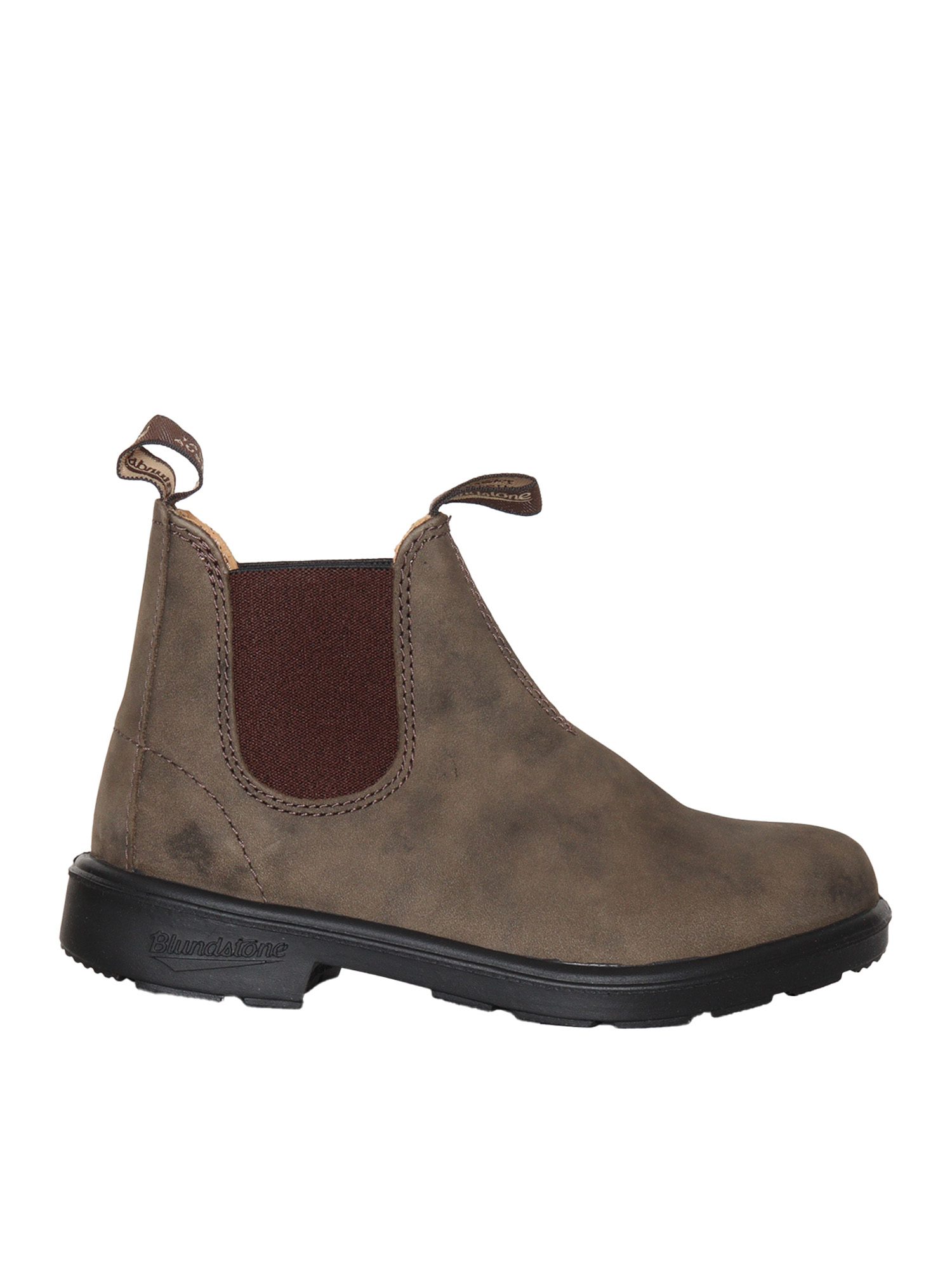 565 Rustic Brown Leather Sole Polyurethane Booties