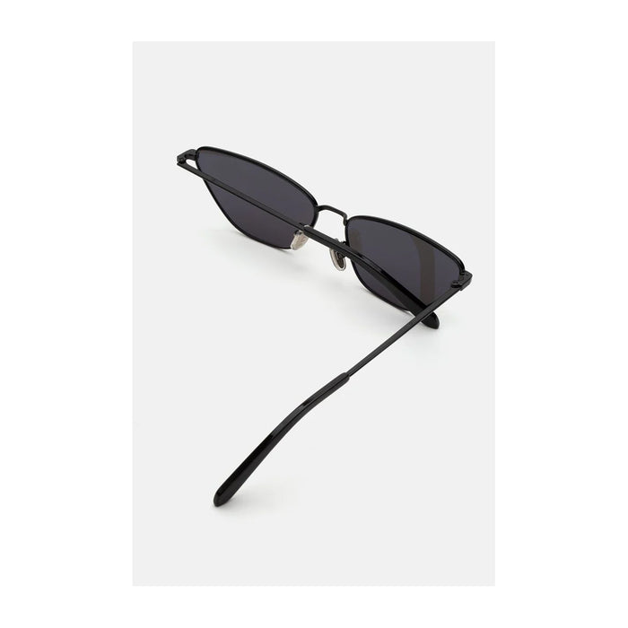 Retrosuperfuture SPILLO FIAMMATO Black Striped Nero Metal Occhiali Da Sole
