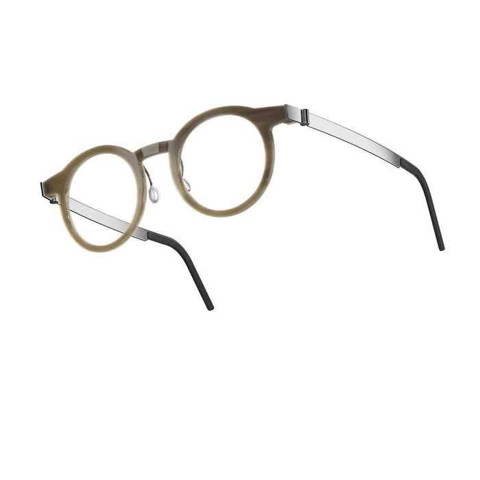 Lindberg Buffalo Horn 1846 H16 10 Marrone Chiaro Silver Horn/titanium Occhiali Da Vista
