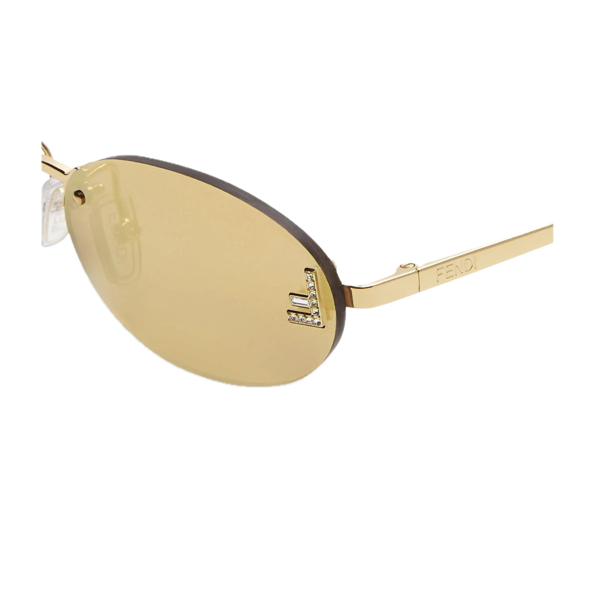 FE4075US Fendi First Crystal 30l Oro Metal Occhiali Da Sole