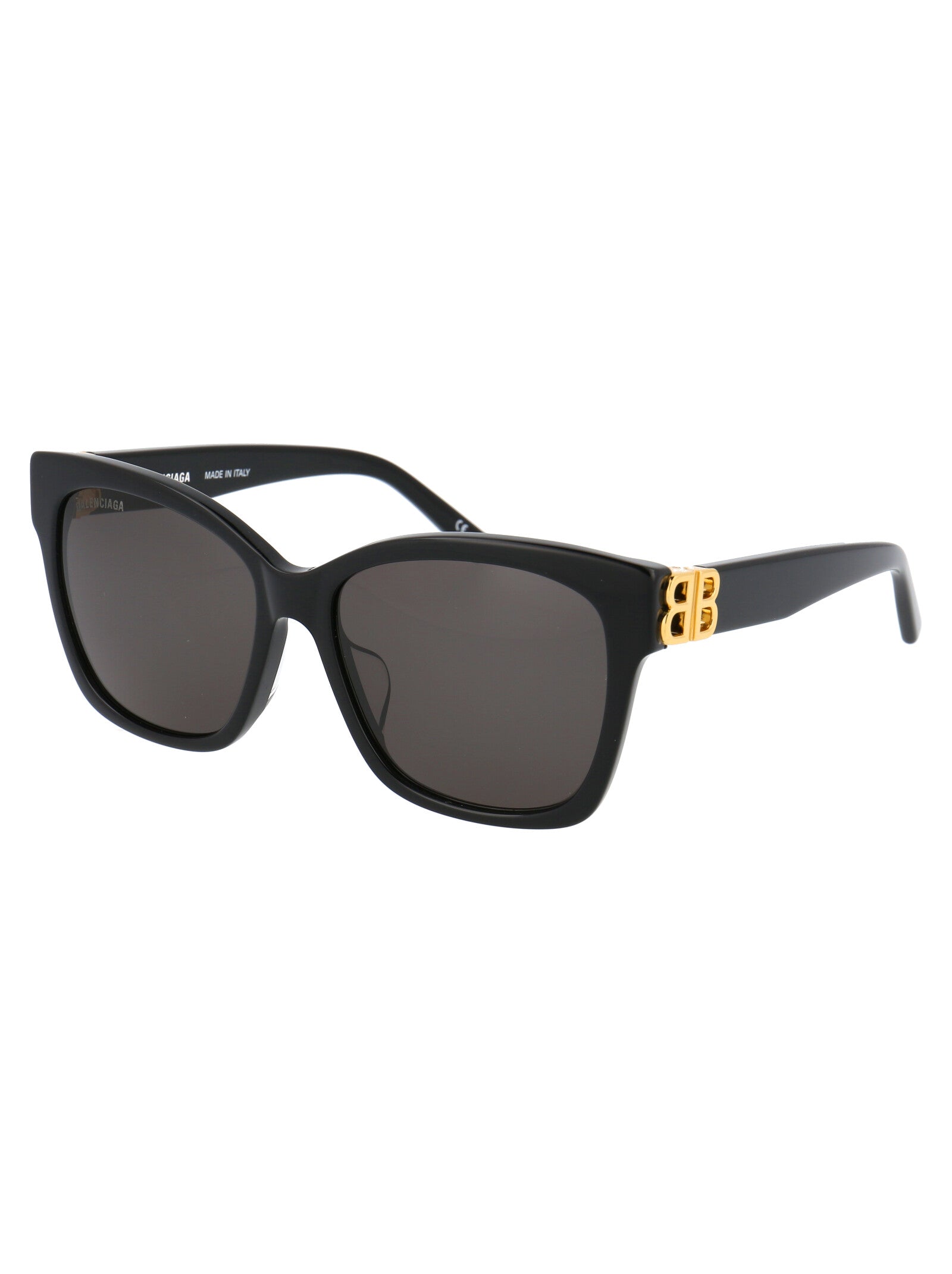 Bb0102sa 001 Black Gold Grey Acetate Sunglasses
