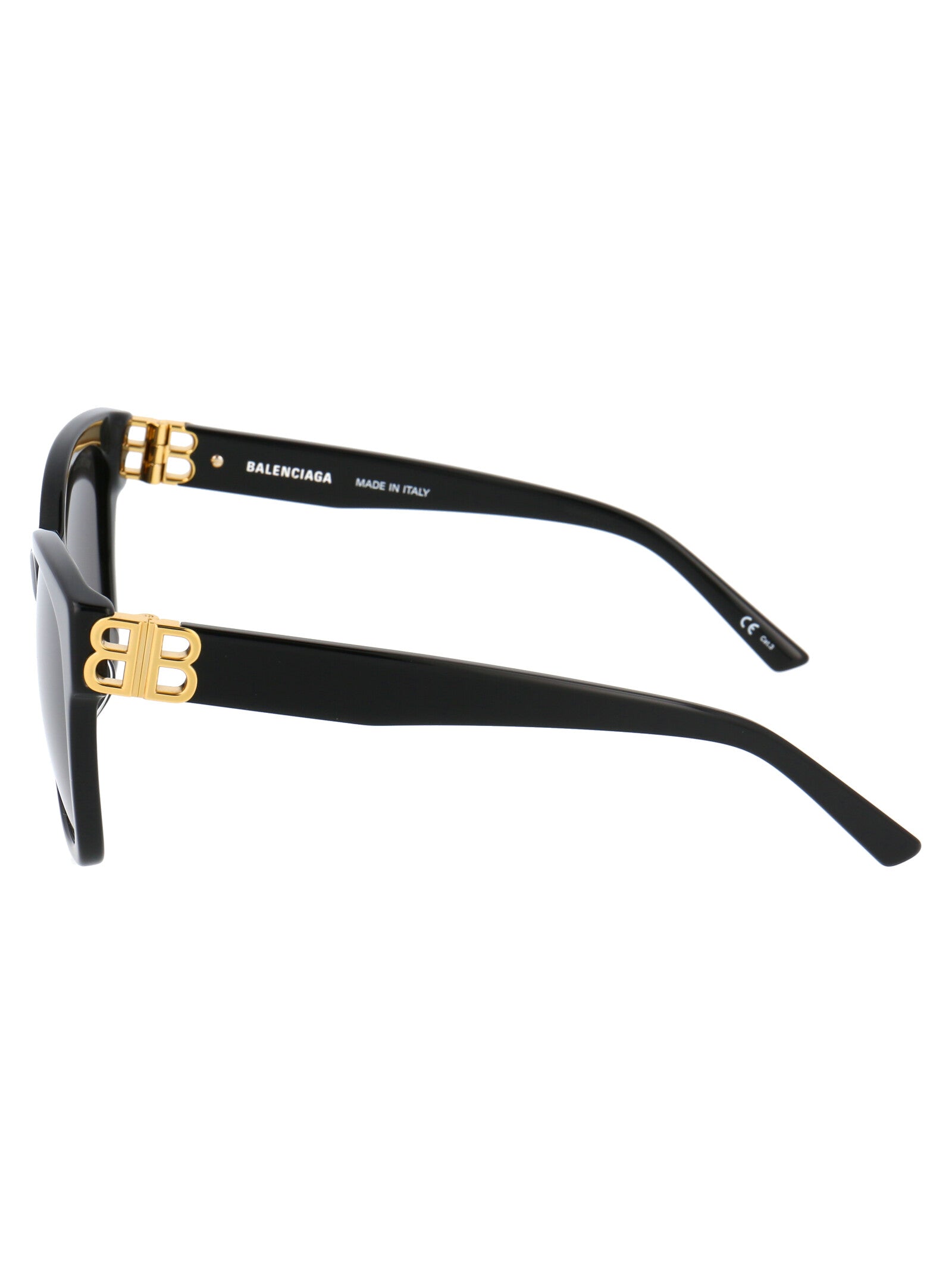 Bb0102sa 001 Black Gold Grey Acetate Sunglasses