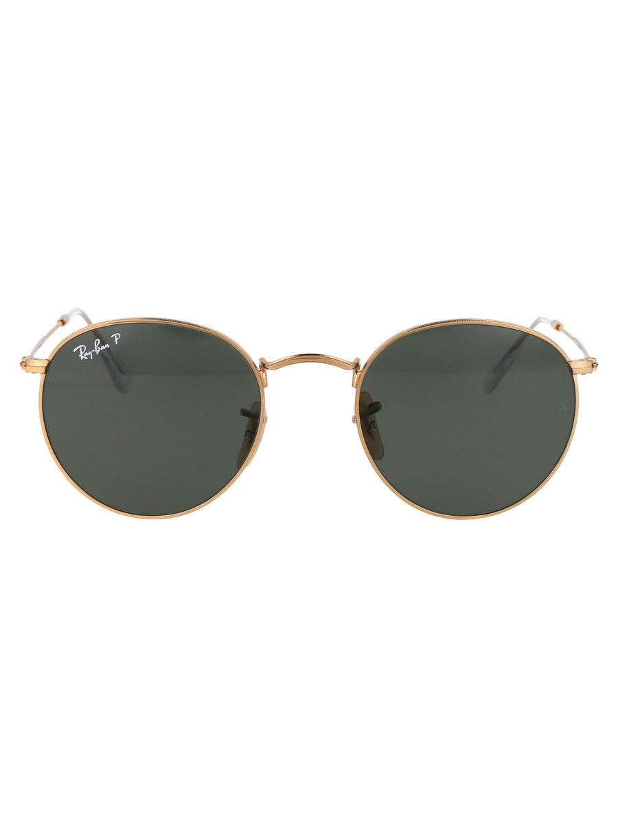 Sunglasses Round Metal Gold Arista