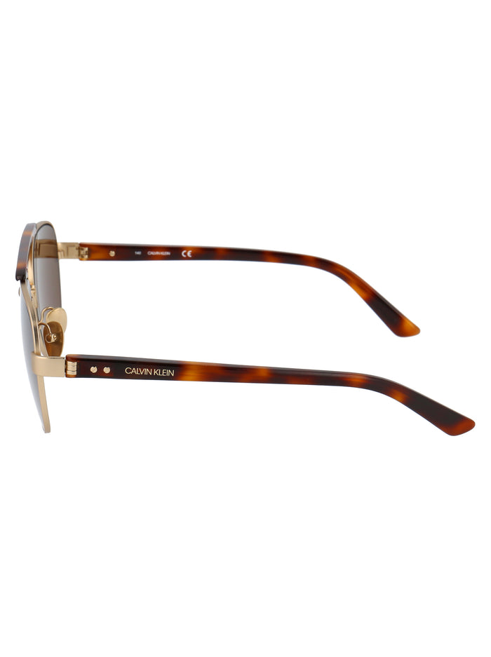 Ck19306s 240 Soft Tortoise Metal Sunglasses