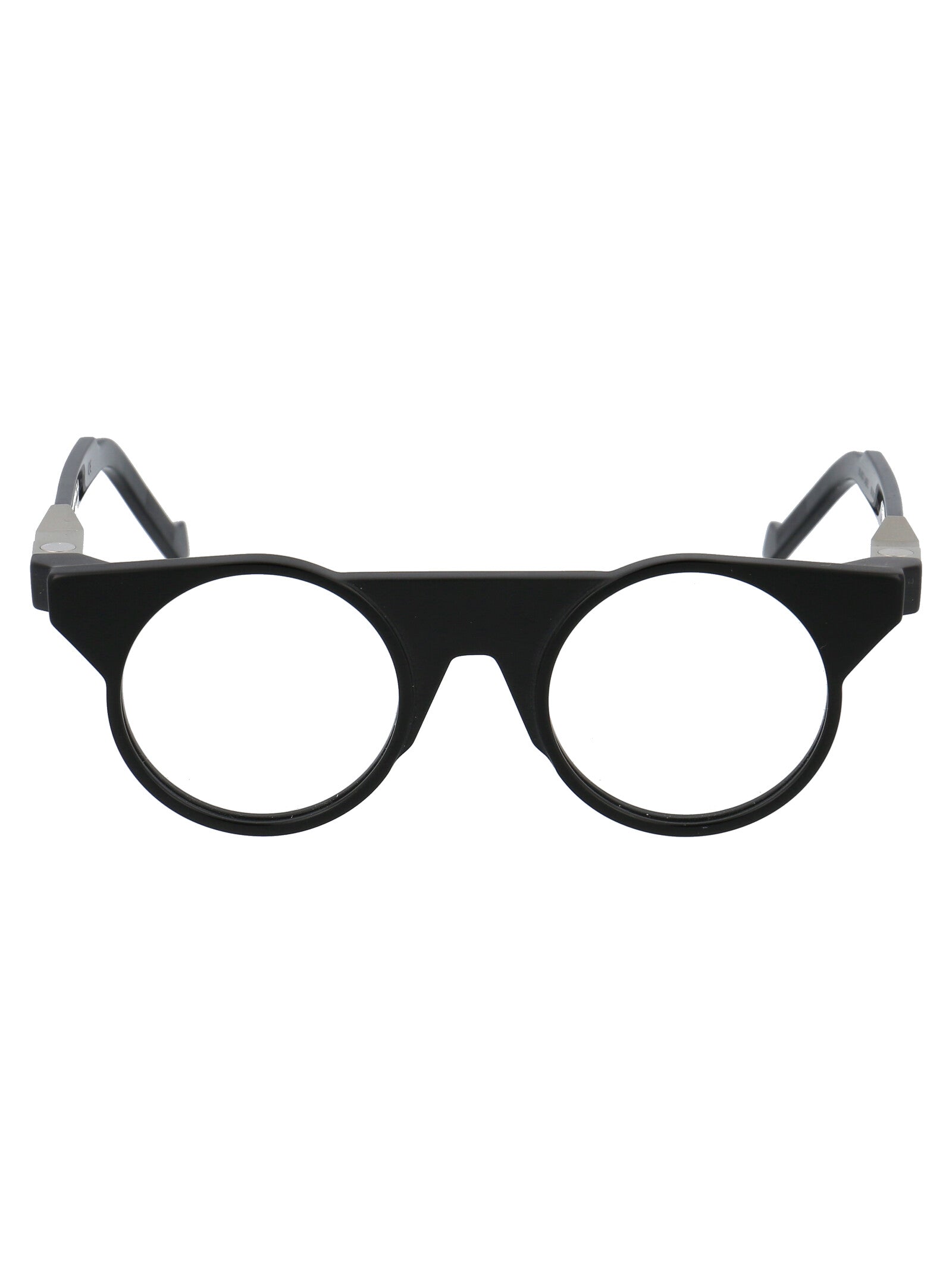 BL0016 Black Silver Flex Hinges Euro Acetate Optical