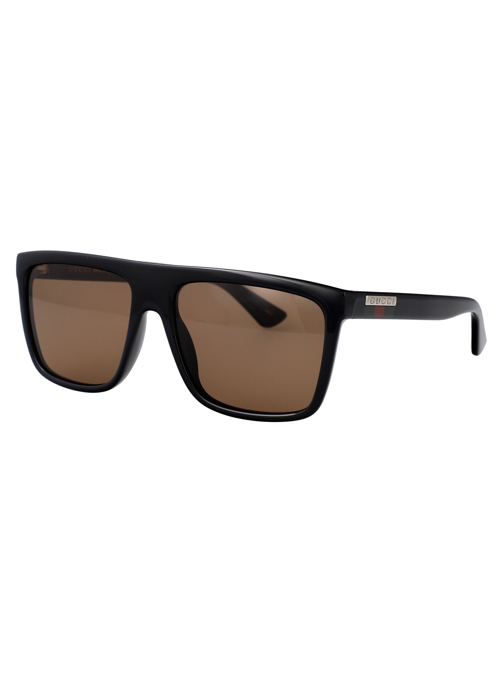Gg0748s 002 Black Brown Acetate Sunglasses