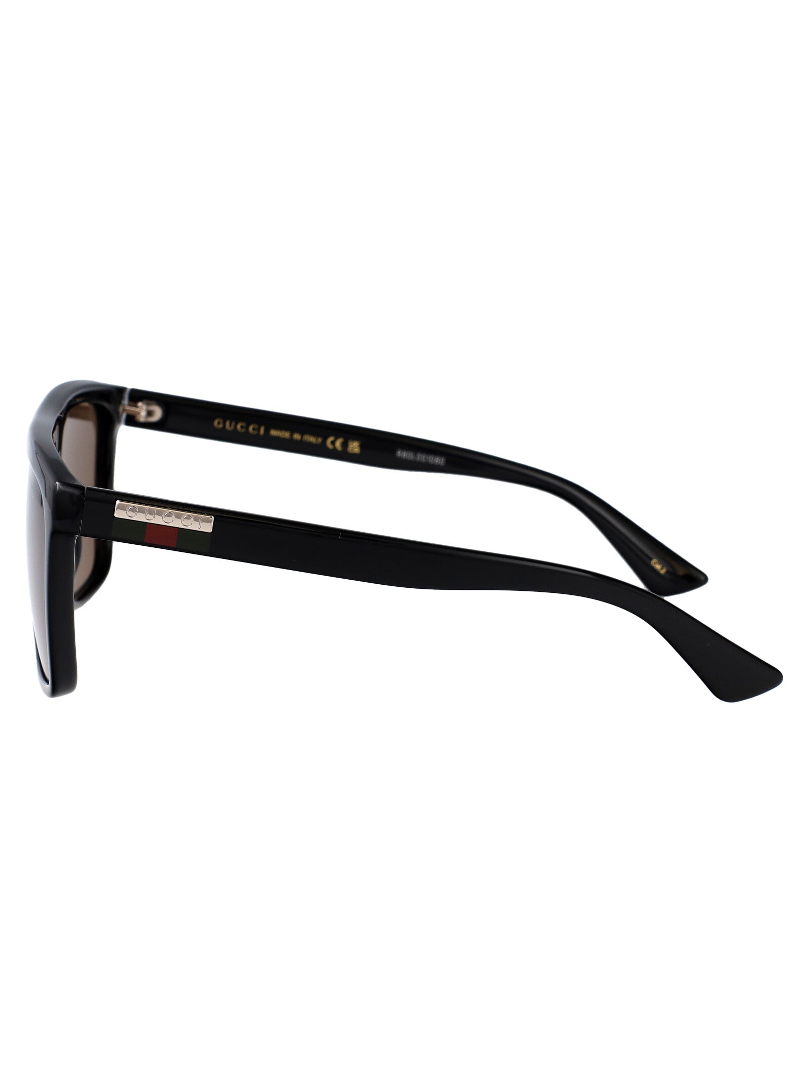 Gg0748s 002 Black Brown Acetate Sunglasses