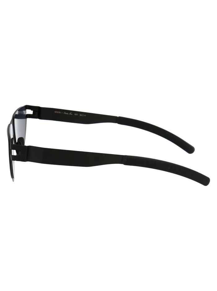 Kitt 002 Black Darkgrey Solid Steel Sunglasses