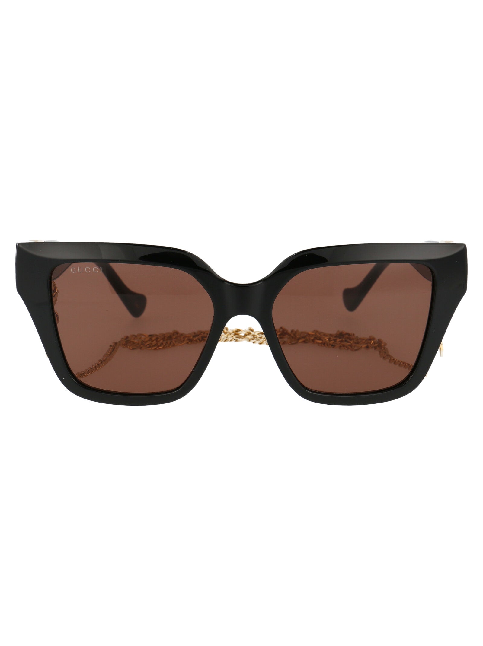Gg1023s 005 Black Brown Acetate Sunglasses
