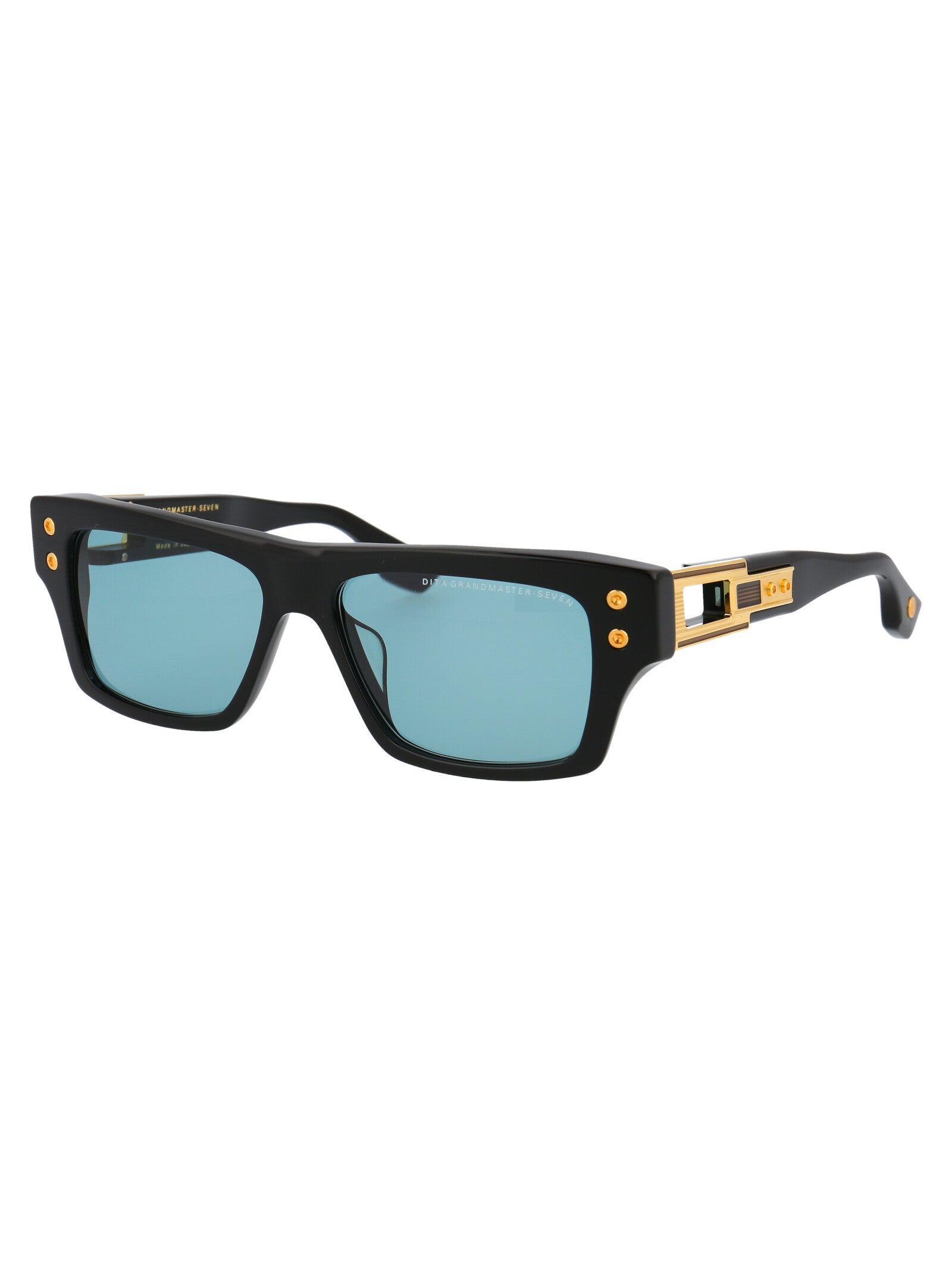 Grandmaster-Seven Black - Yellow Gold Acetate Sunglasses