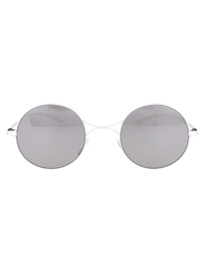 Mmesse002 E13 White Warmgrey Flash Nylon Sunglasses