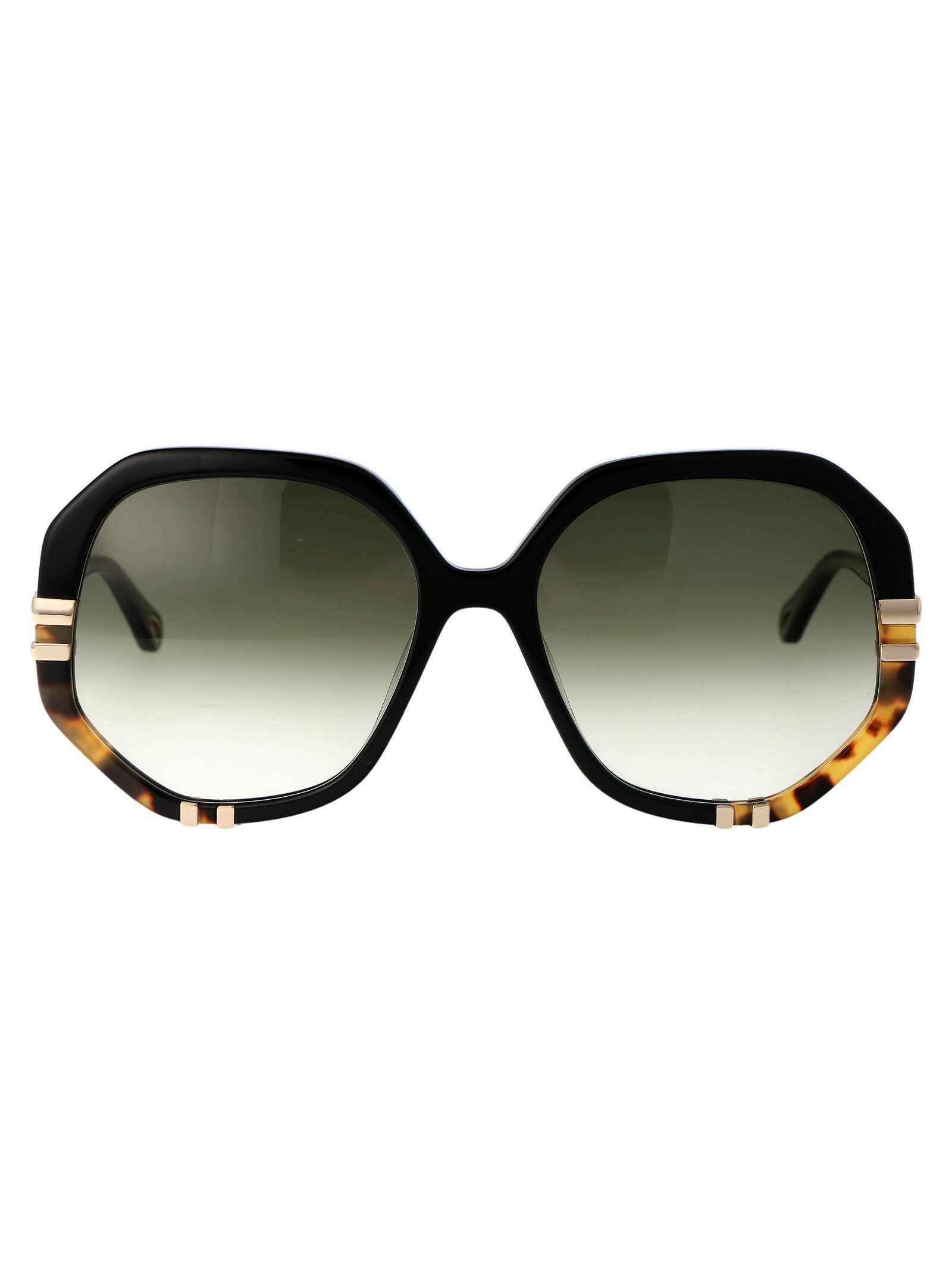 Ch0105s 002 Black Green Acetate Sunglasses