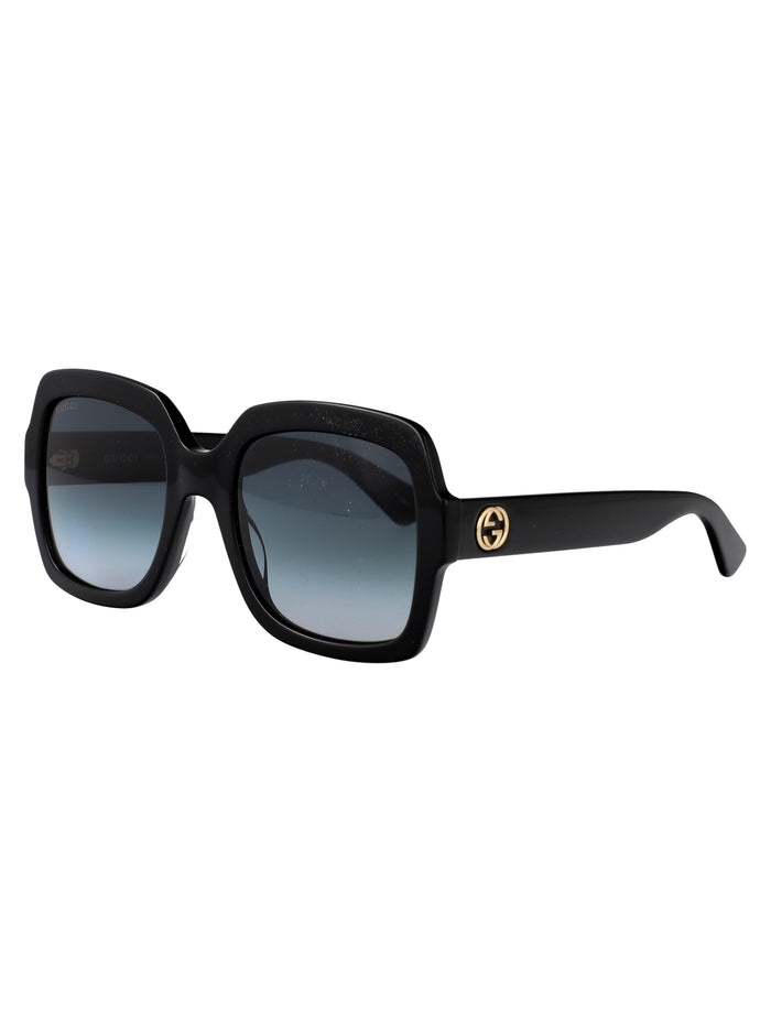 Gg0036sn 001 Black Grey Acetate Sunglasses
