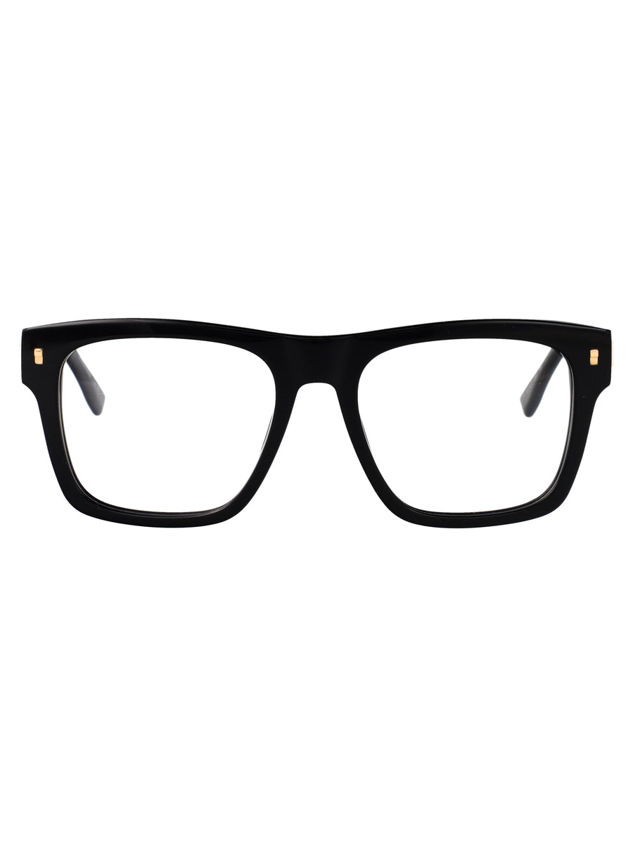 Sunglasses D20037 Black Gold Acetate Glasses & Frames