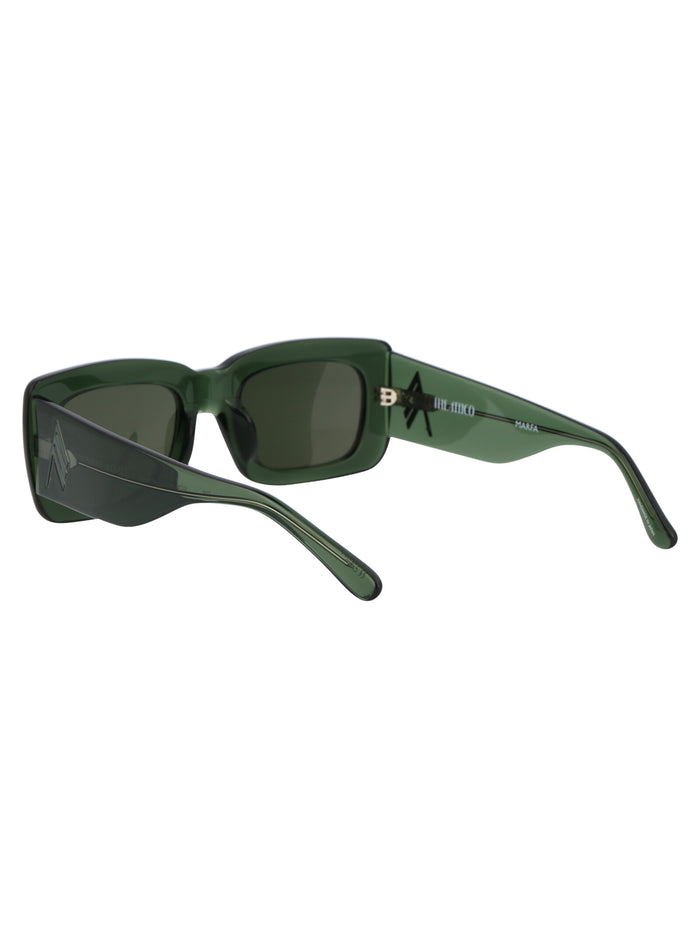 Attico3c16sun 013 Green Acetate Sunglasses