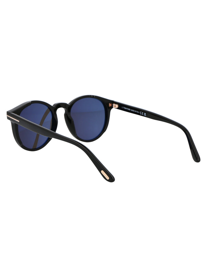 Ft0591 01a Nero Lucido / Fumo Acetate Sunglasses