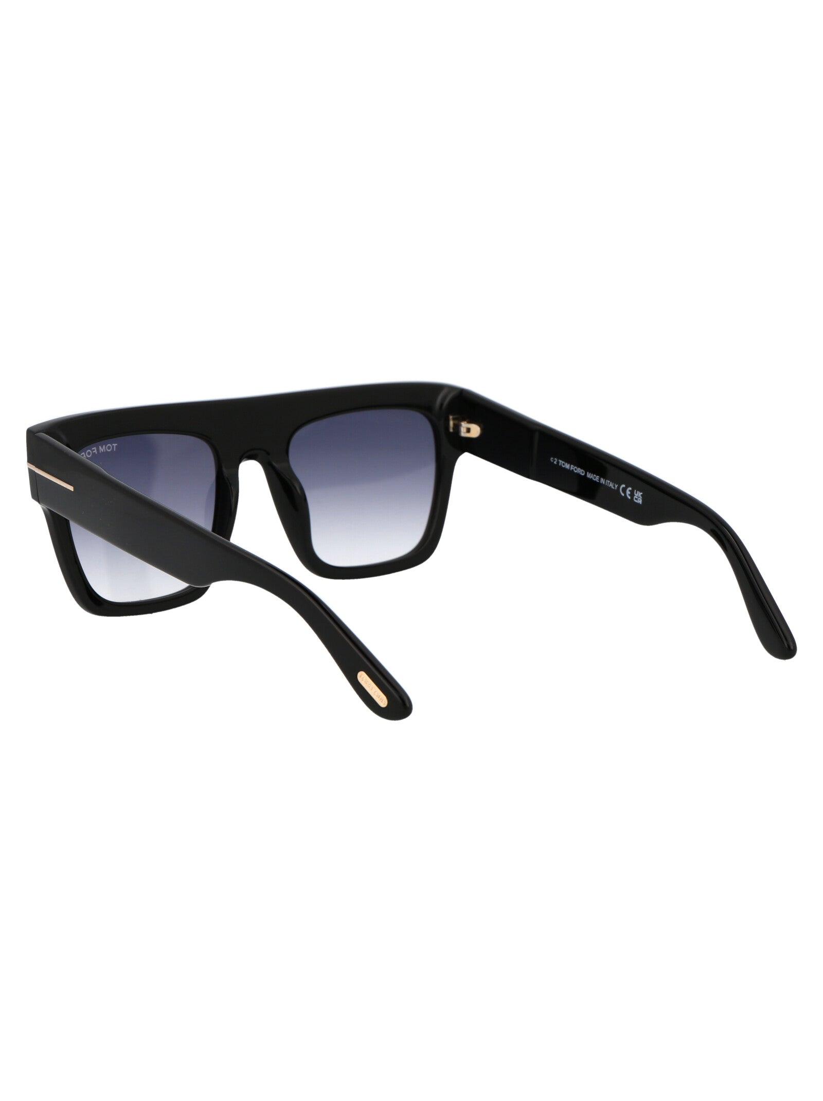 Ft0847 01b Nero Lucido / Fumo Grad Acetate Sunglasses