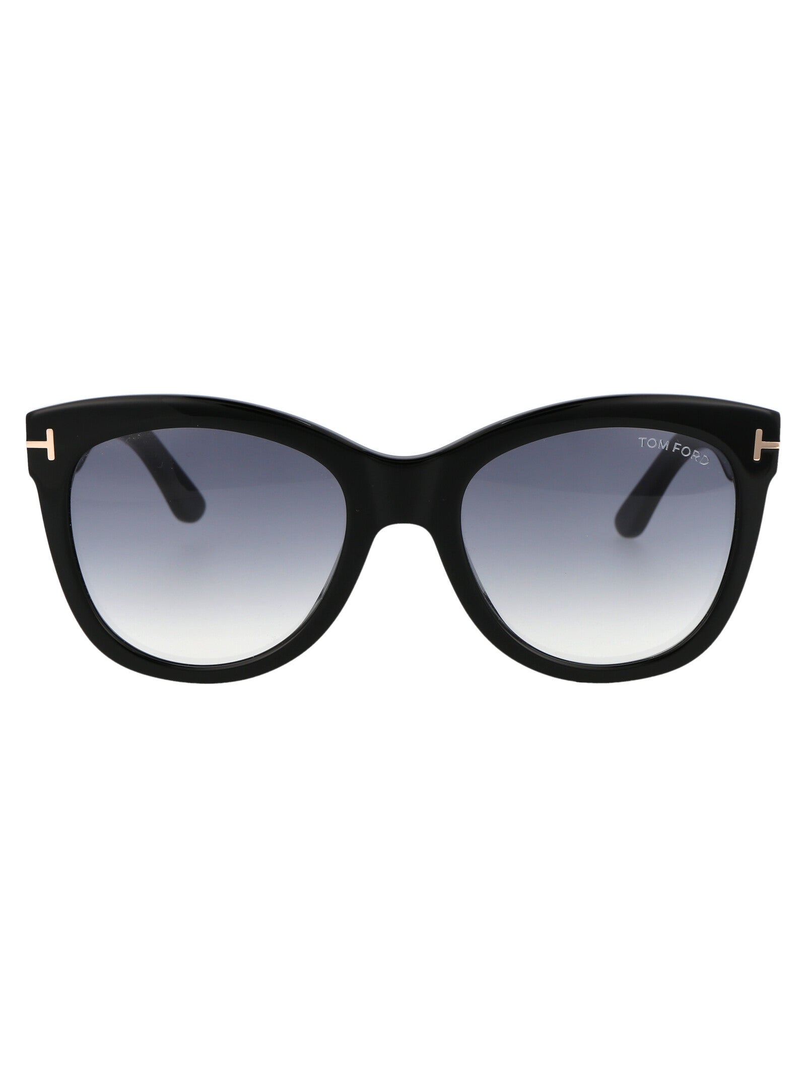 Ft0870 01b Nero Lucido / Fumo Grad Acetate Sunglasses