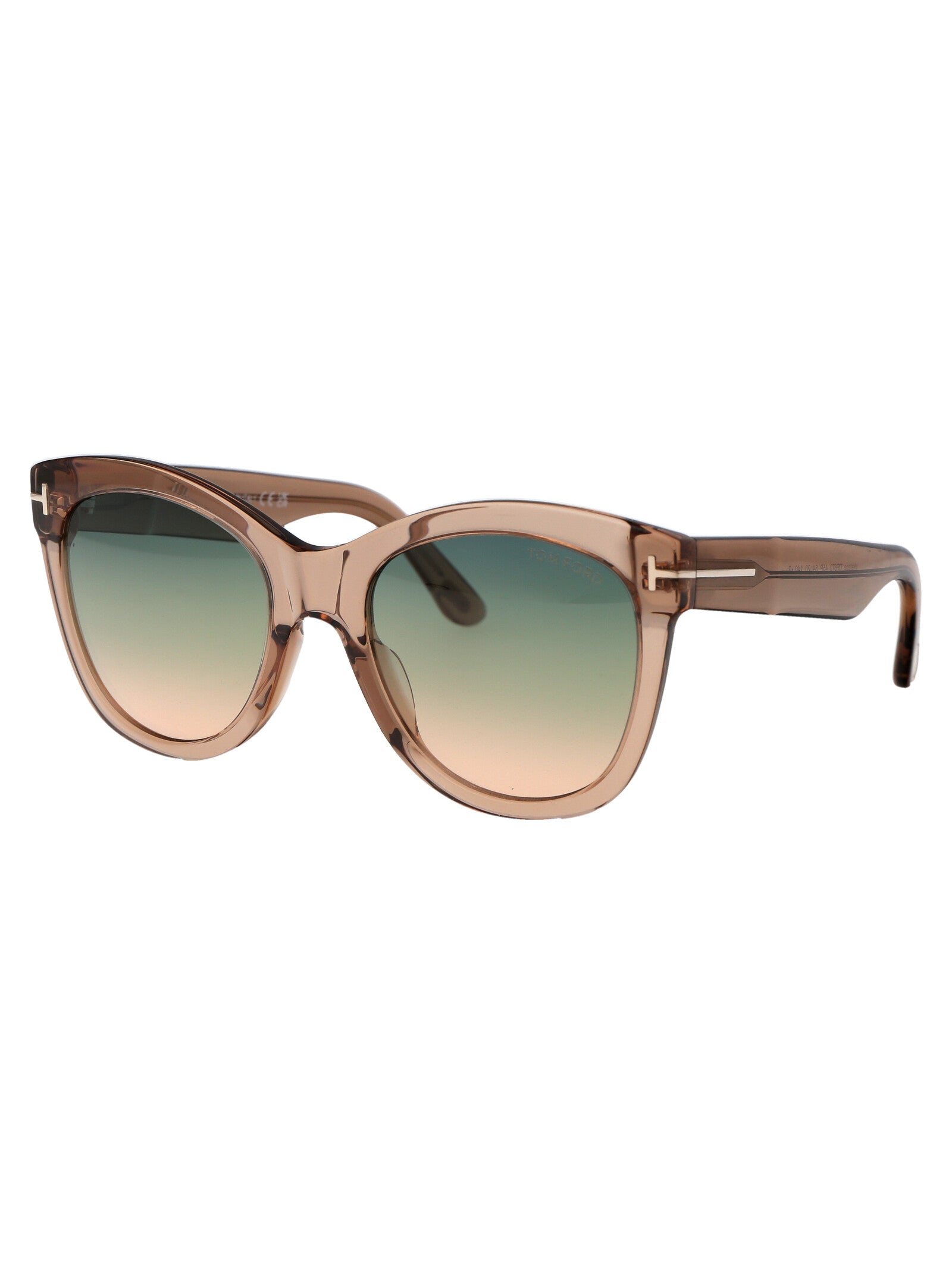 Ft0870 45p Marrone Chiaro Luc / Verde Grad Acetate Sunglasses