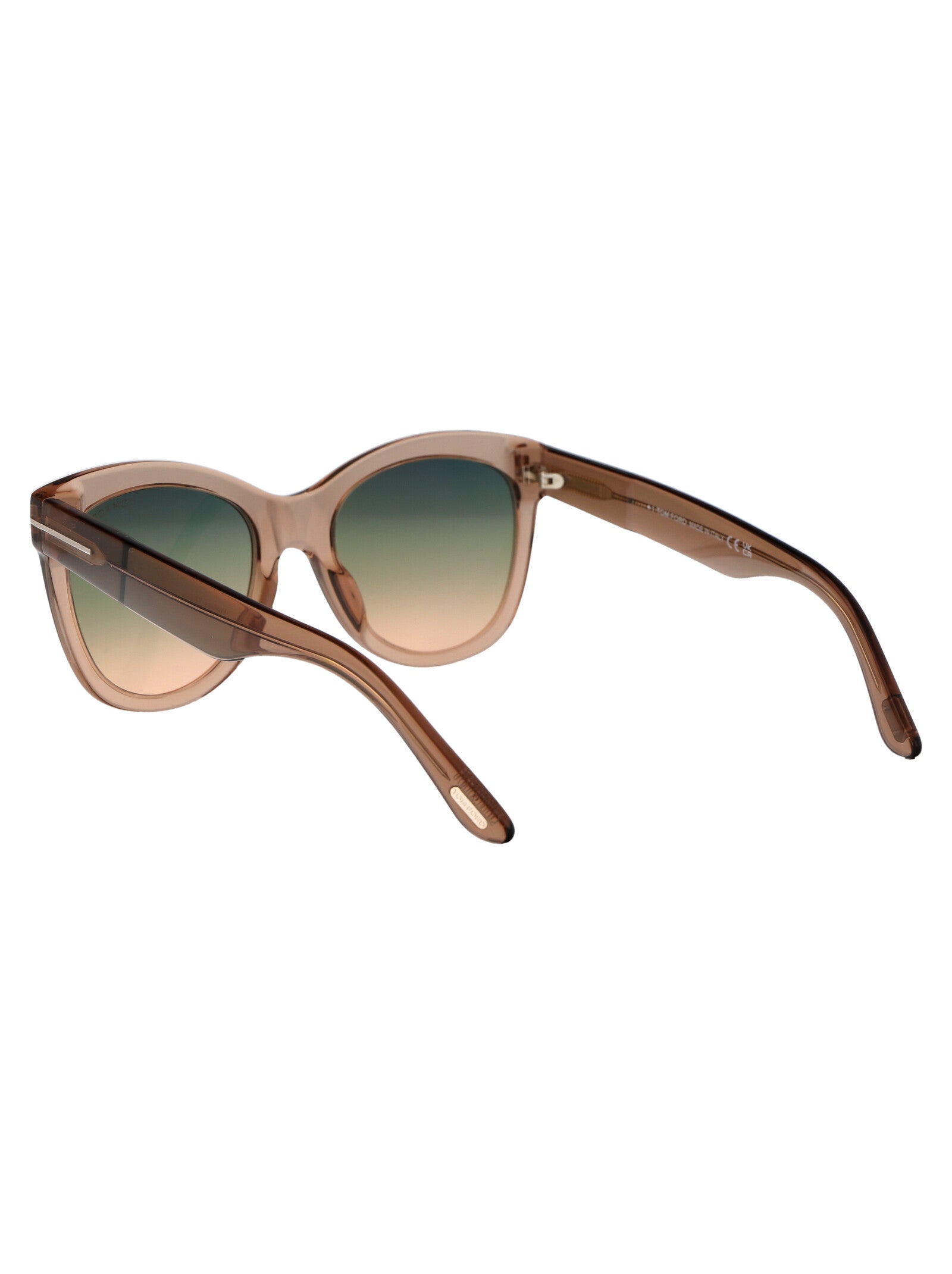 Ft0870 45p Marrone Chiaro Luc / Verde Grad Acetate Sunglasses