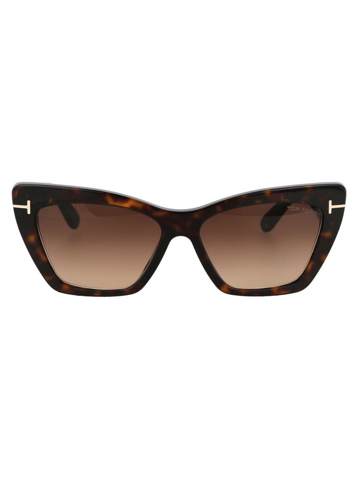 Ft0871 52f Avana Scura / Marrone Grad Acetate Sunglasses