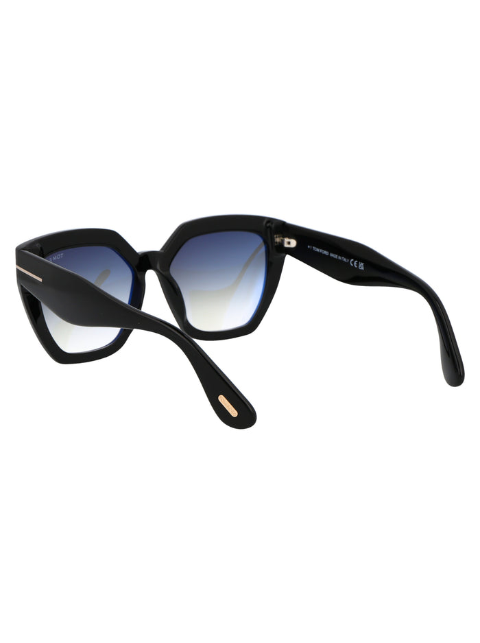 Ft0939 01b Nero Lucido / Fumo Grad Acetate Sunglasses