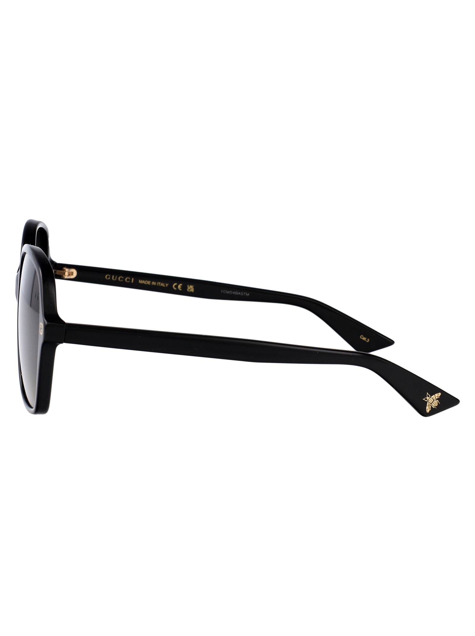 Gg0092s 001 Black Grey Acetate Sunglasses