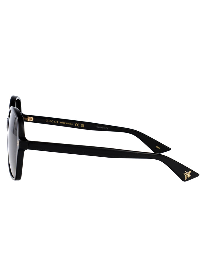 Gg0092s 001 Black Grey Acetate Sunglasses